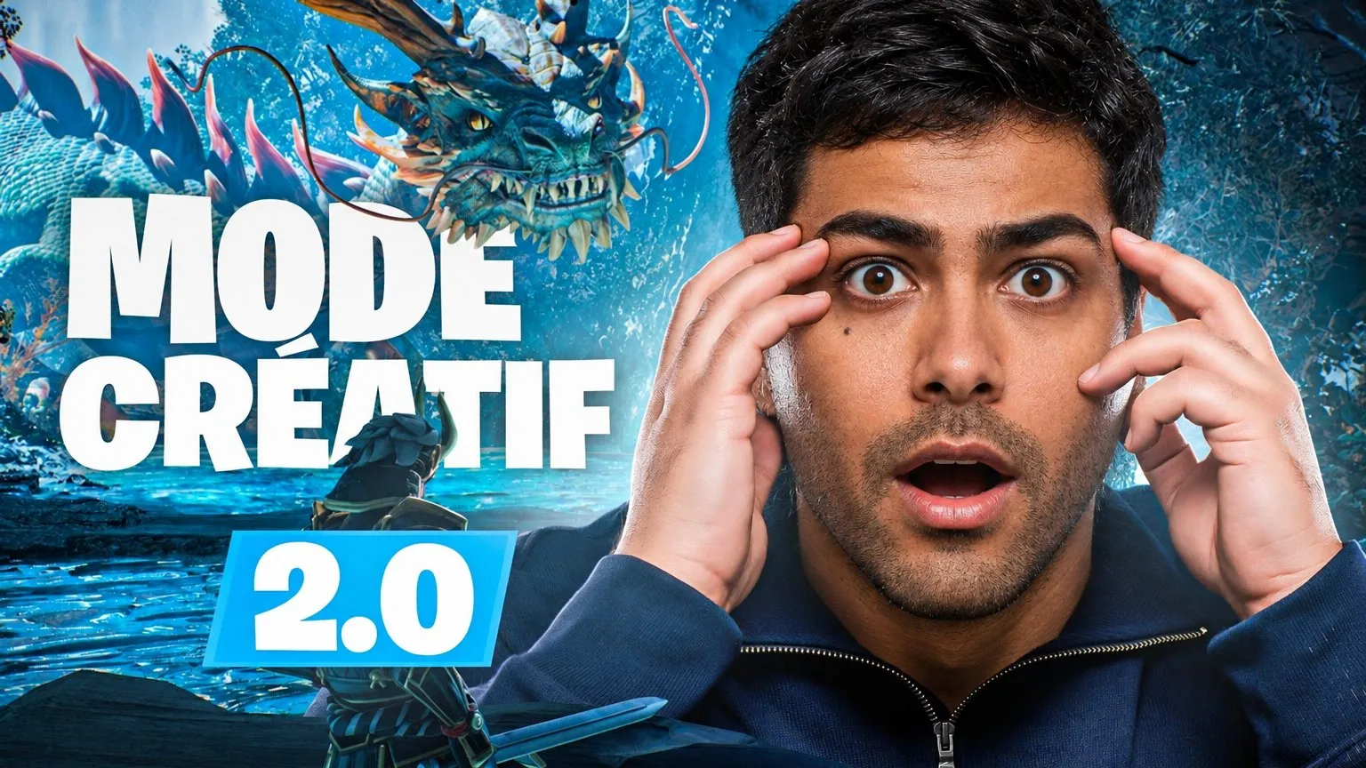 L'annonce: Vos mains sur la tête, face à un titre massif : MODE CRÉATIF 2.0.