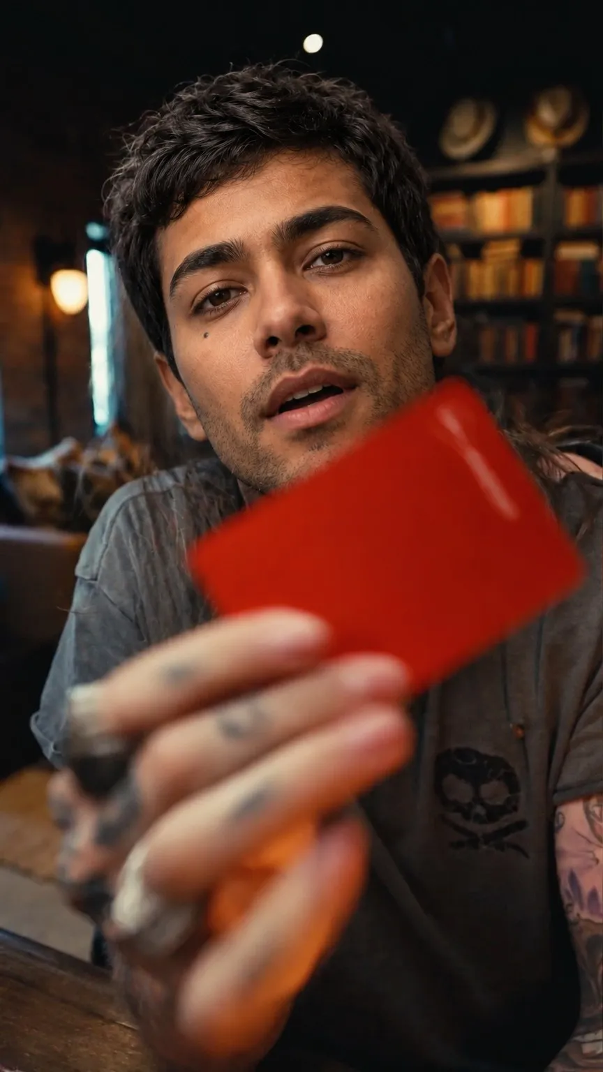 Object in Hand: Um close vertical da sua mão apresentando o objeto principal para a câmera.